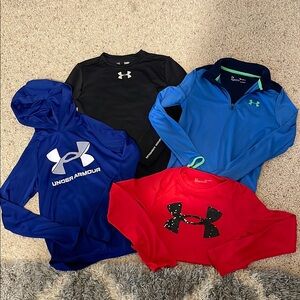 Under Armour Kids' Blue and Red Tops Set